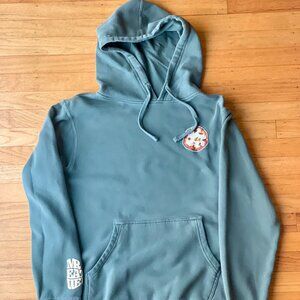 Mr. Eat Well Hooded Appreciate You Teal Sweatshirt Size S